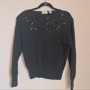 Vintage 80s sequin sweater